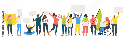 people protest or parade 