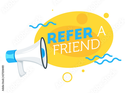 Refer a friend concept