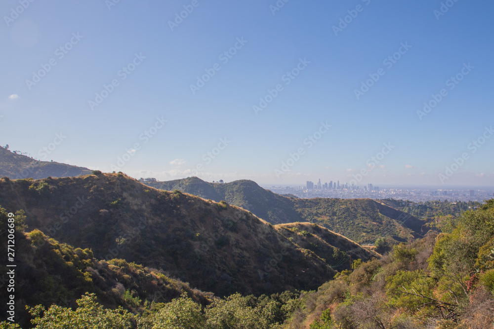 View From Brush Canyon Trail To The Hollywood Sign