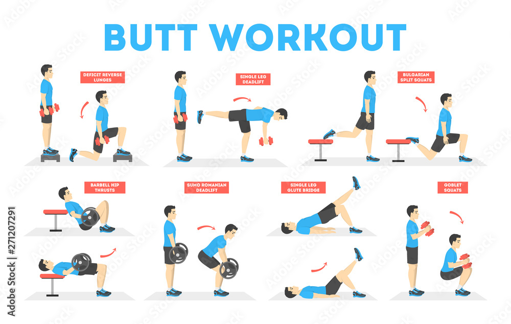 Man doing different exercise for fit body Man doing different exercise for fit body