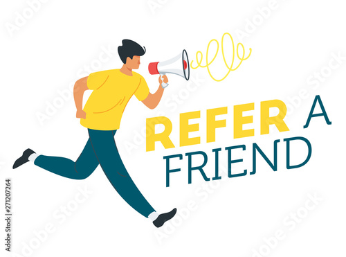 Refer a friend concept