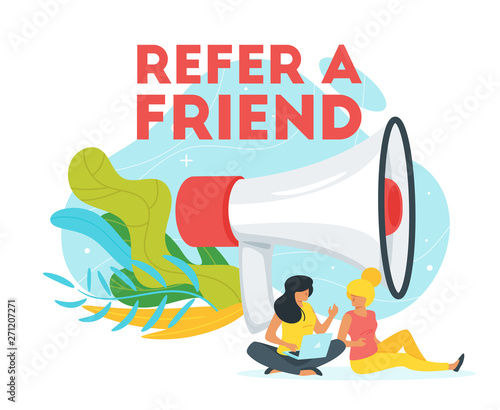Refer a friend concept