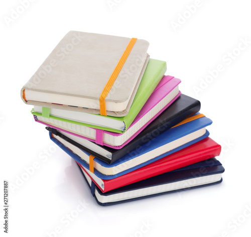 notebook or pad isolated at white