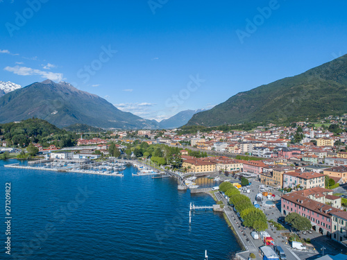 Fototapeta Naklejka Na Ścianę i Meble -  Village of Colico, Como lake in Italy