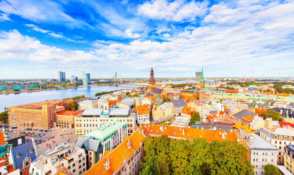 Riga city view, Latvia