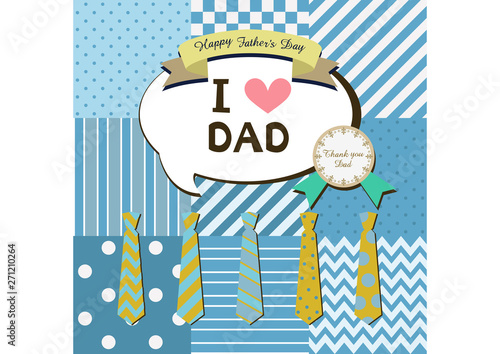 父の日のバッジ。デザイン。イラスト。素材。