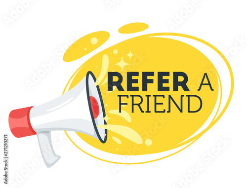 Refer a friend concept