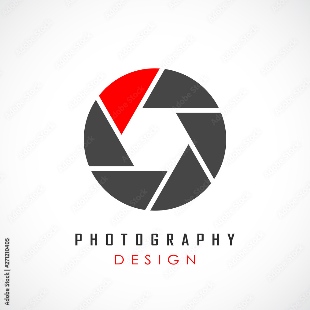 Photography abstract vector logo design