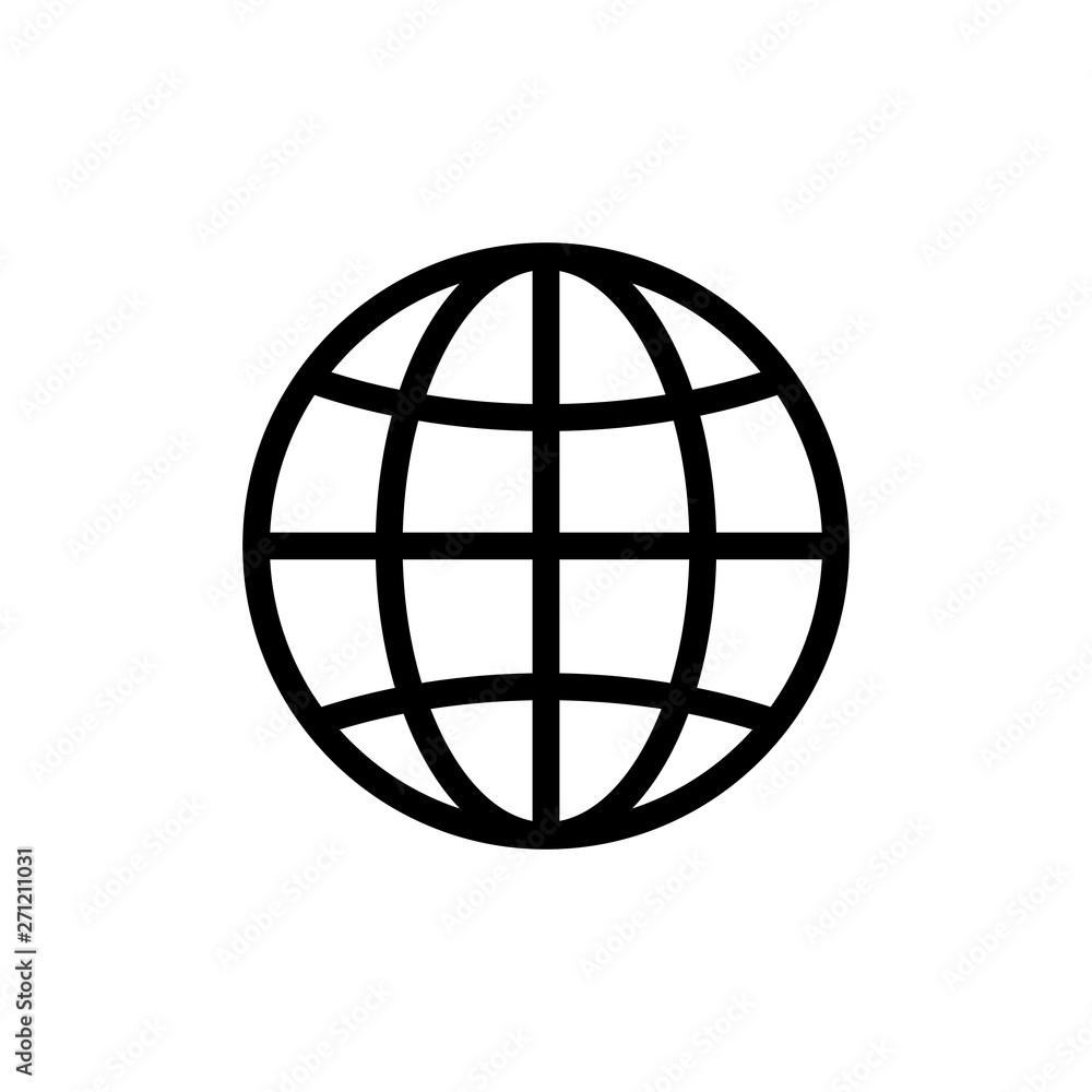 Web icon. Website vector icon. Internet world vector Web icon. Website vector icon. Internet world vector