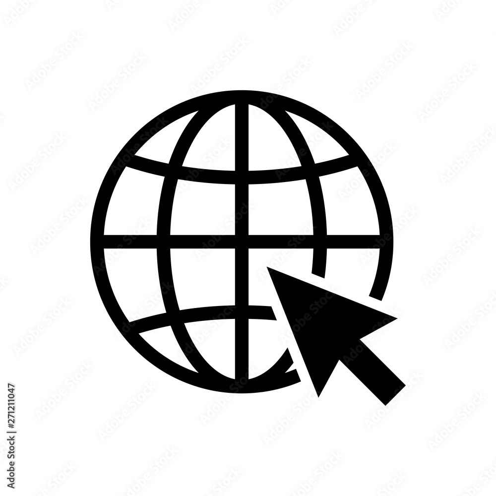Web icon. Website vector icon. Internet world vector Web icon. Website vector icon. Internet world vector