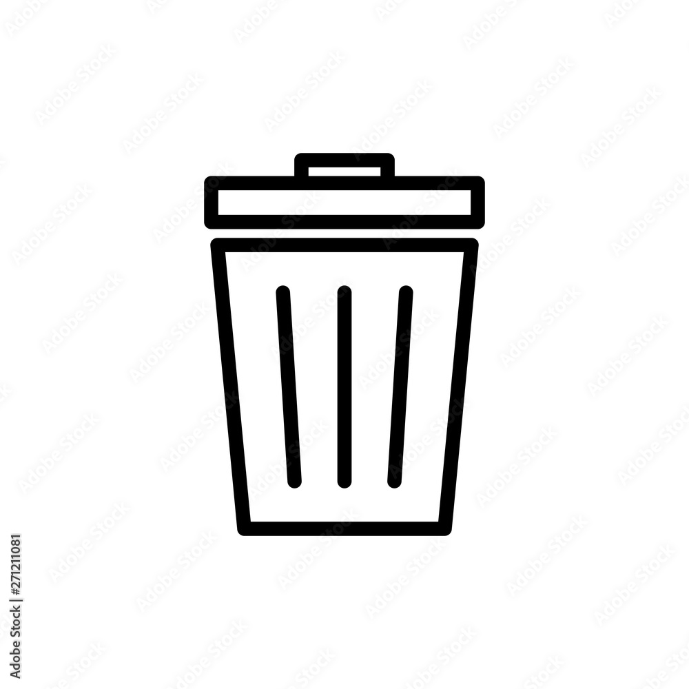 Trash icon. trash can icon. Delete icon vector Trash icon. trash can icon. Delete icon vector