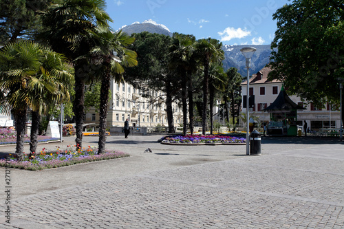 Merano, Promenade, South Tyrol, Italy, Europe photo