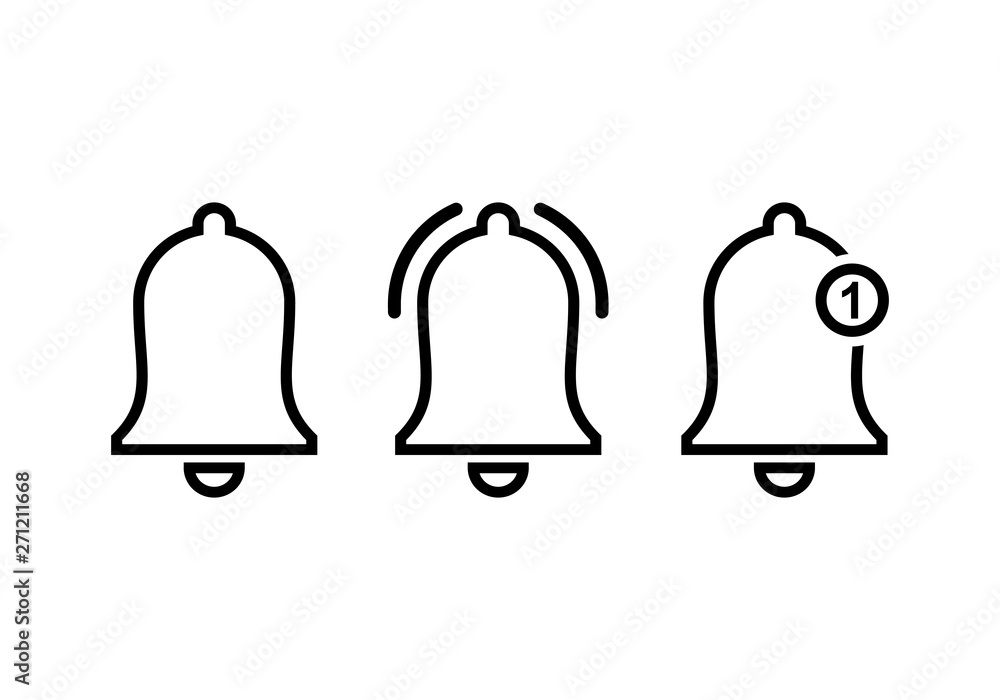 Bell Icon vector. Notification symbol. Bell vector icon Bell Icon vector. Notification symbol. Bell vector icon