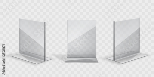 transparent acril display stand set photo