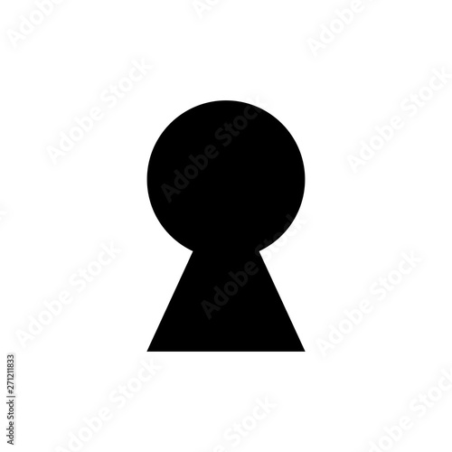 hole Key icon. Key vector icon. Key symbol