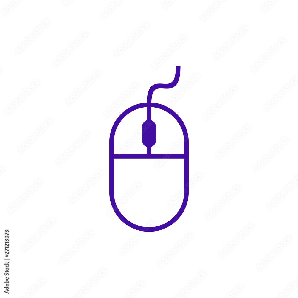 Computer Mouse Icon. Computer mouse Icon in trendy flat style isolated on white background Computer Mouse Icon. Computer mouse Icon in trendy flat style isolated on white background