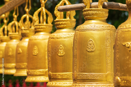 Many of Buddhist temple bells in Thailand.