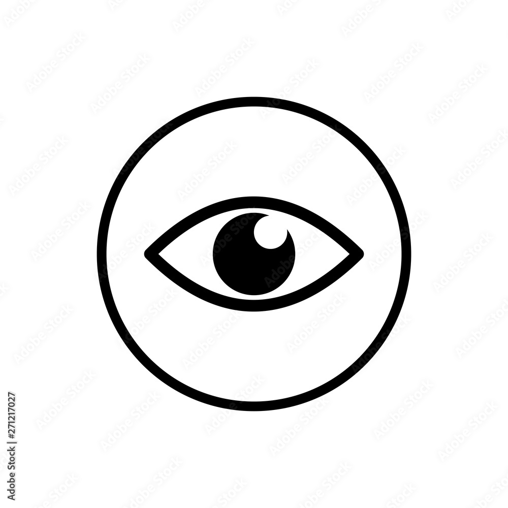 Eye icon. Look and Vision icon. Eye vector icon Eye icon. Look and Vision icon. Eye vector icon