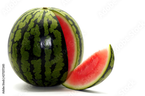 Wassermelone Freisteller auf weißem Hintergrund