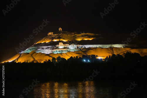 Night view of Qubbet el-Hawa from the opposite side of the Nile photo