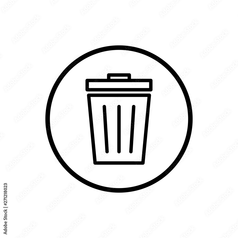 Trash icon. trash can icon. Delete icon vector Trash icon. trash can icon. Delete icon vector