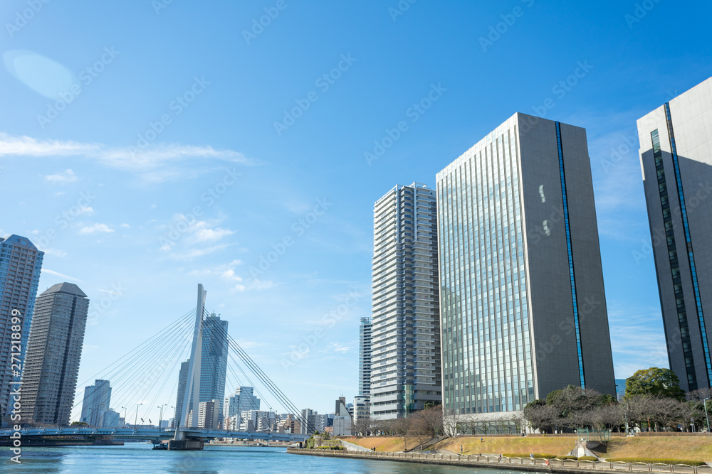 都市・東京・川・風景