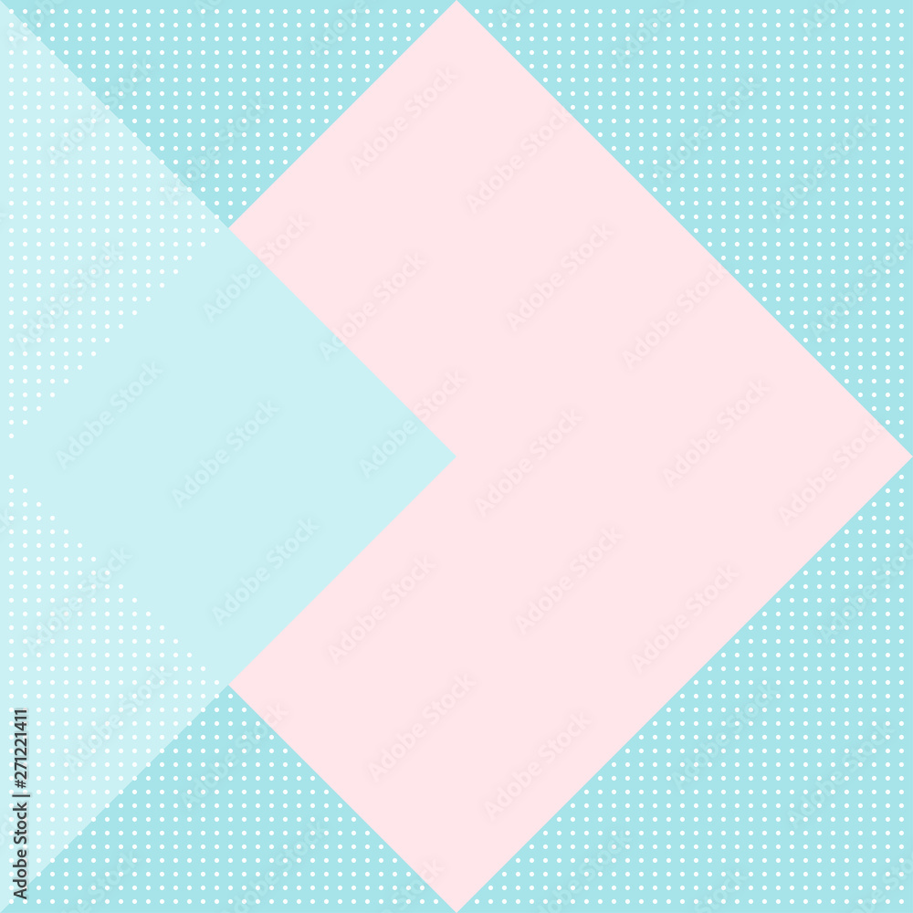 Obraz premium Geometric Background with triangle, square and dots in Simple flat design