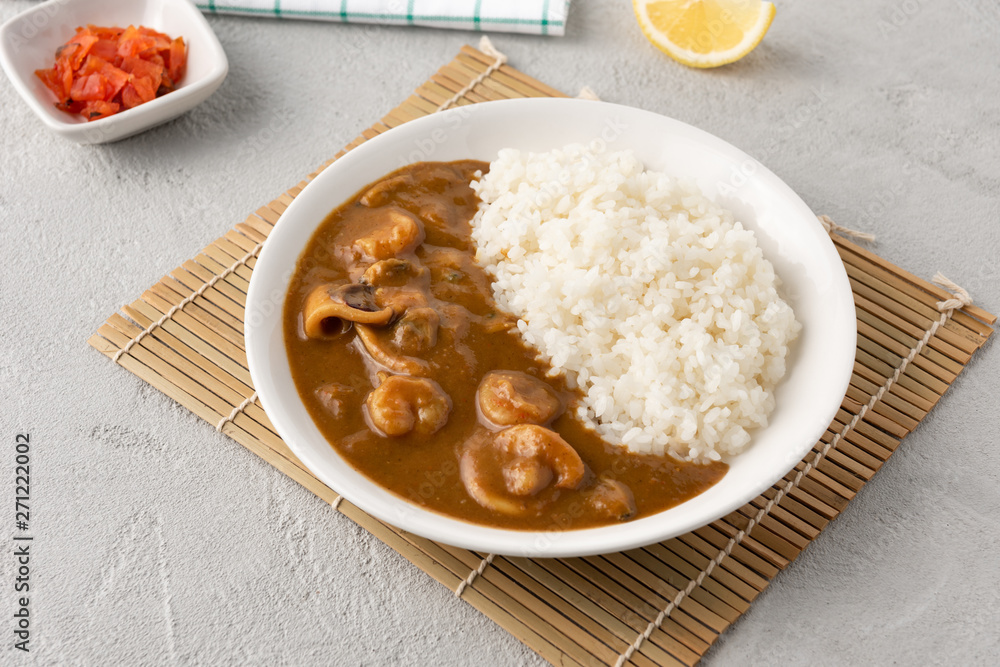 seafood curry japan with rice seafood curry japan with rice