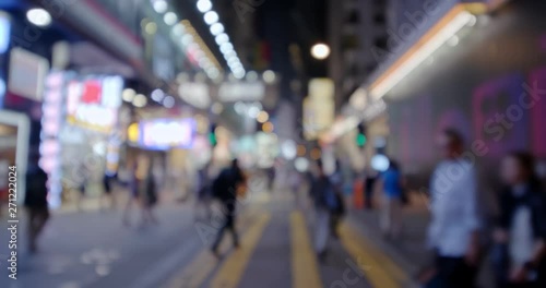 Wallpaper Mural Blur view of city street at night Torontodigital.ca