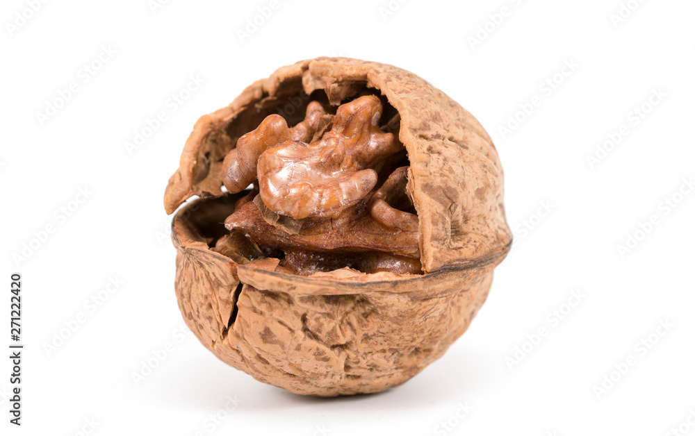 Walnuts isolated on white background Walnuts isolated on white background