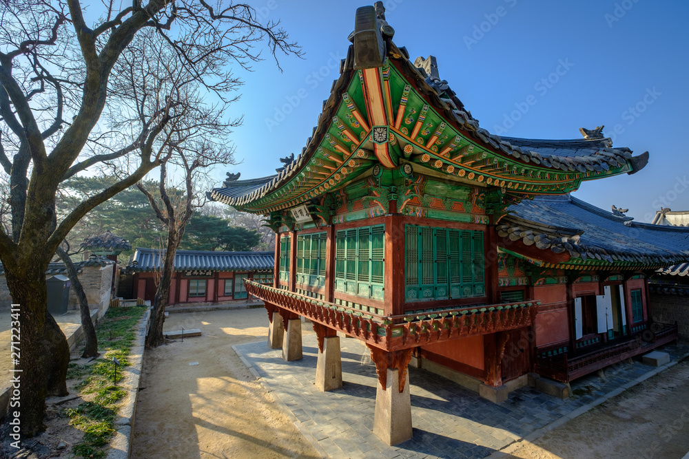 Shrine in Changdeokgung temple in Seoul, Korea