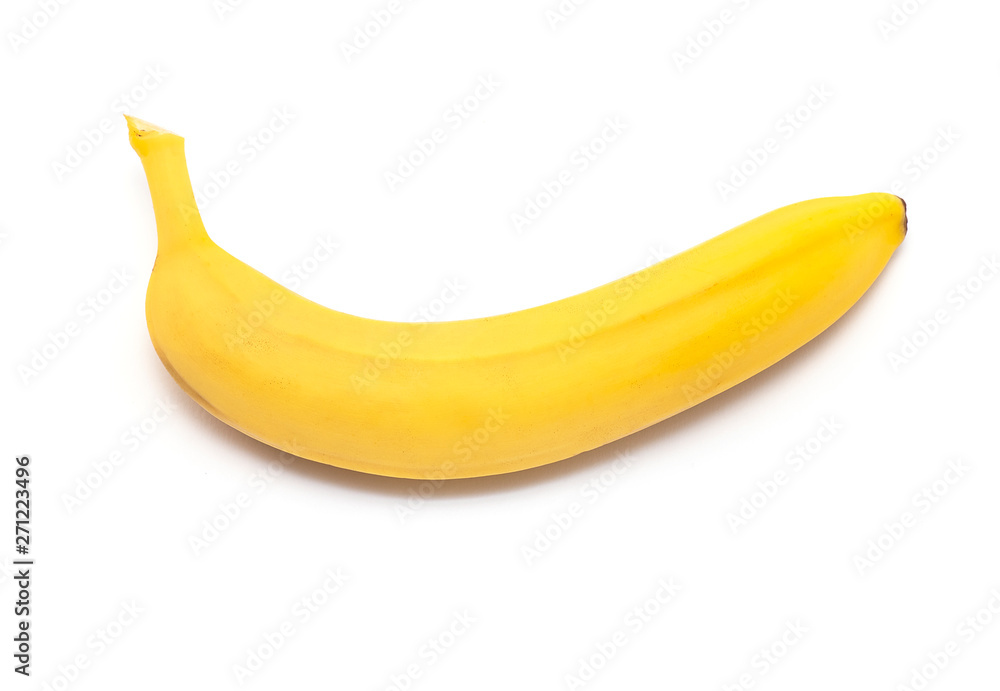 Natural Fresh yellow Banana Fruit isolated on White Background 