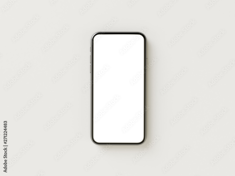 Phone on gray minimal style background. Travel concept. 3D model render visualization illustration Phone on gray minimal style background. Travel concept. 3D model render visualization illustration