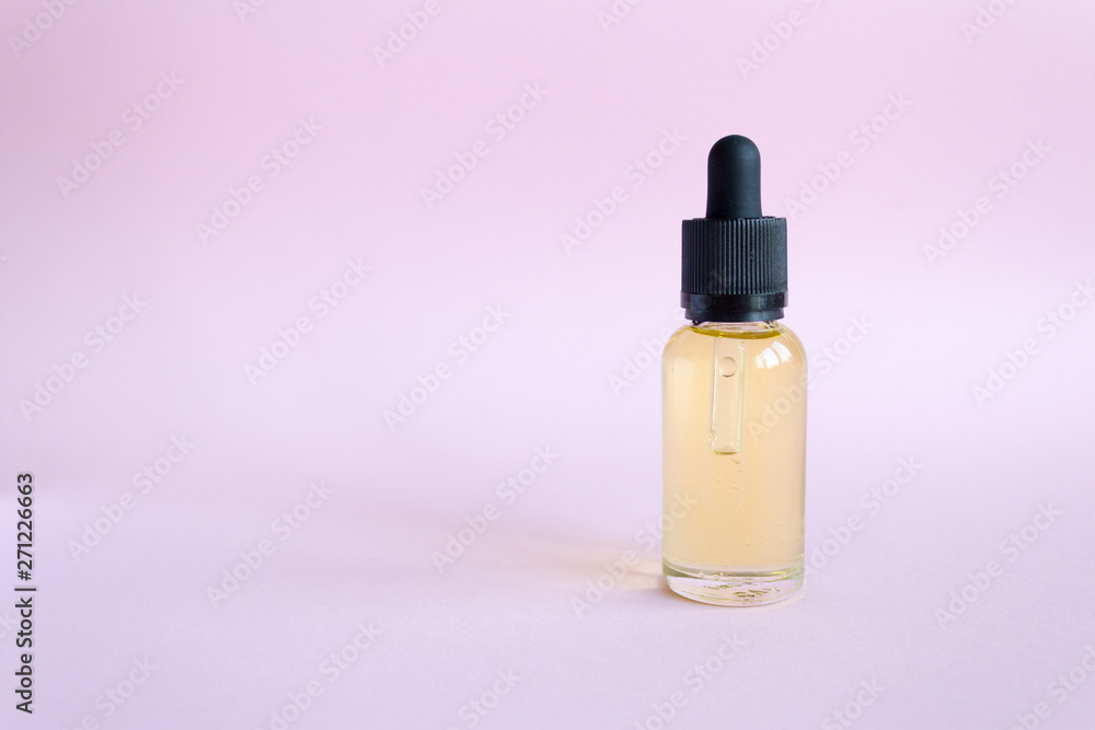Clear dropper bottle blank label isolated background Clear dropper bottle blank label isolated background