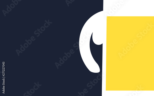 Beer mug with a handle in shape of flaccid penis. Metaphor of male erectile dysfunction related to alcohol abuse.