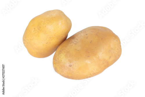 potato on white background.