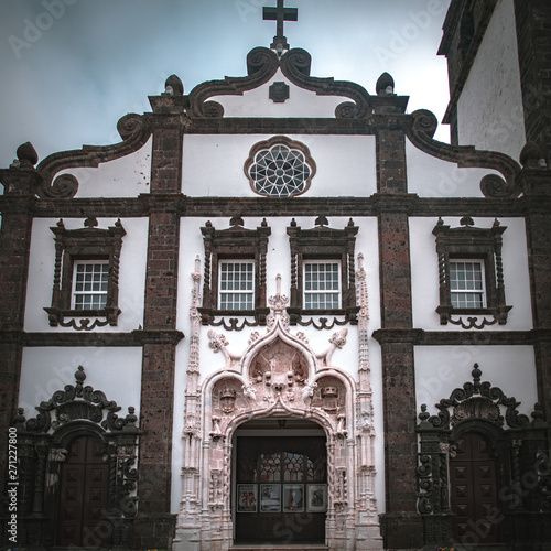 Azorean church on Sao Miguel Island, Azores, Portugal