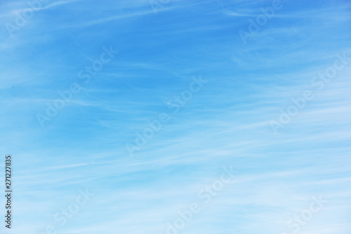 Beautiful blue sky with white clouds, background