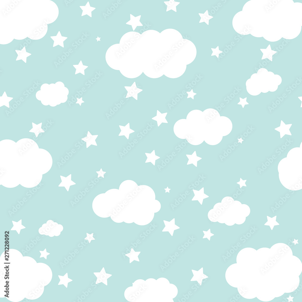 stars sky with clouds background
