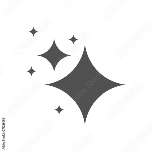 Shine stars icon background simple design