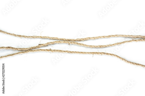 rope on white background.