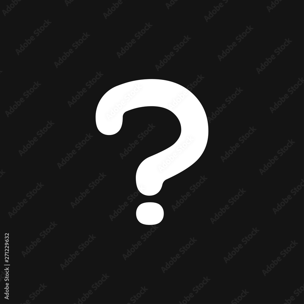 Information support, question mark icon vector sign symbol for design Information support, question mark icon vector sign symbol for design