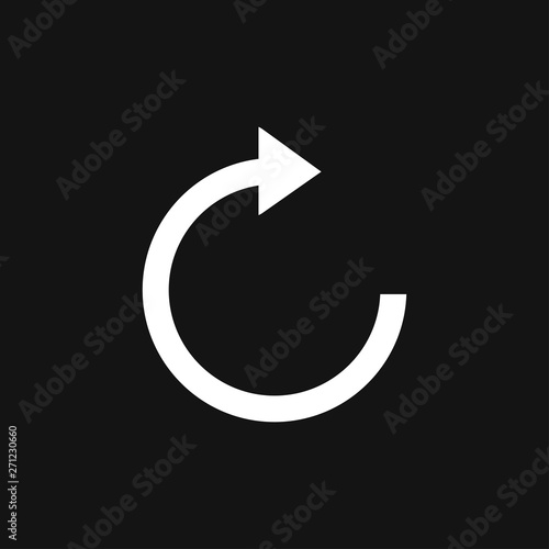 Refresh icon vector sign symbol for design