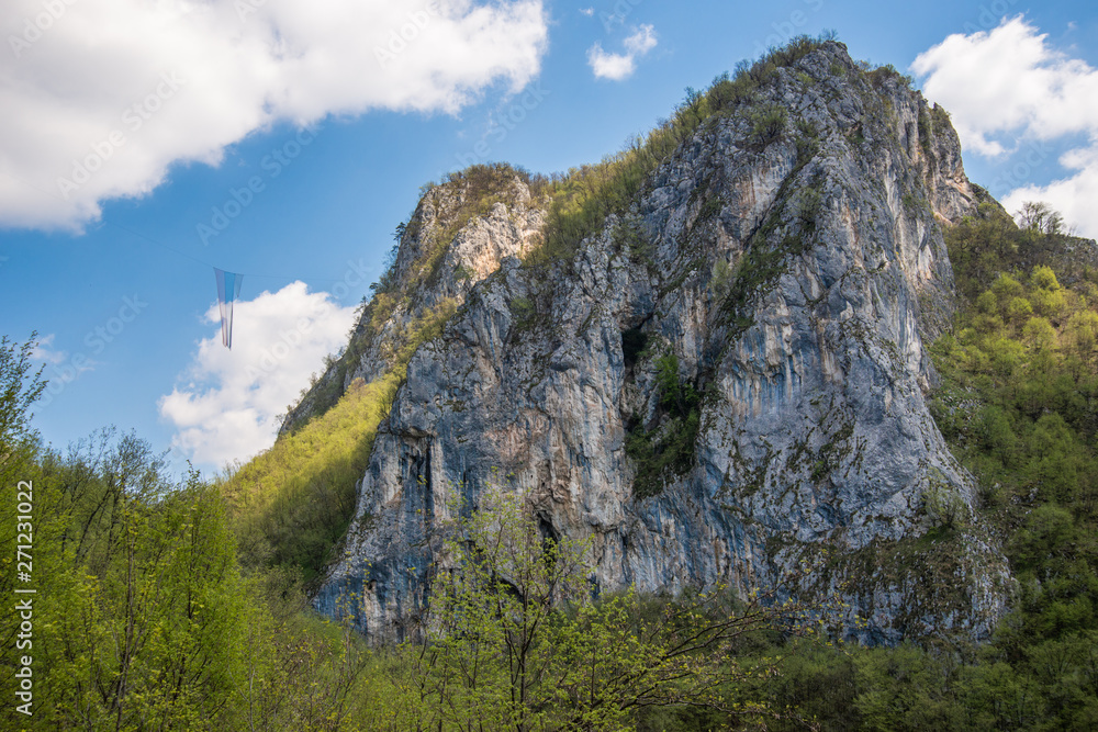 Mountain in Serbia ( serbian: Sokolska planina ) near the town of Krupanj. At the top of the mountain there is a large Orthodox cross and a ruined Soko city medieval fortress.
