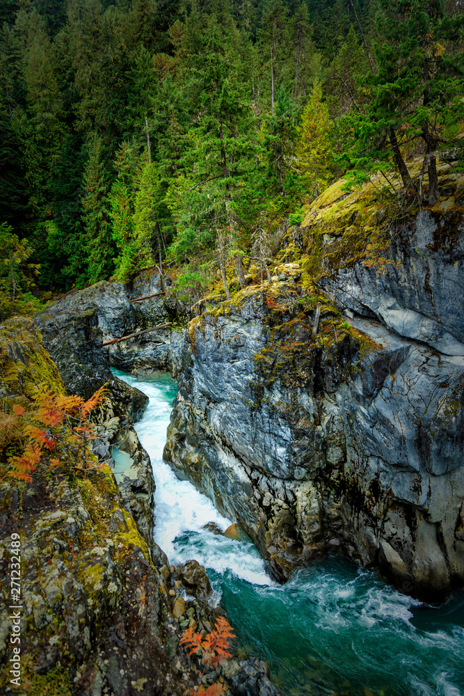 Obraz premium Nairn Falls Provincial Park, Pemberton, Canada