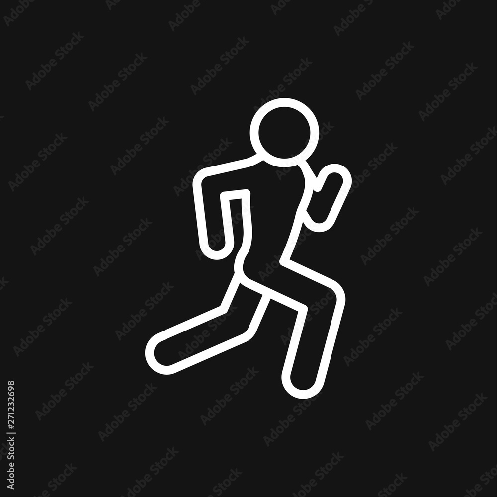 Running Icon vector sign symbol for design Running Icon vector sign symbol for design