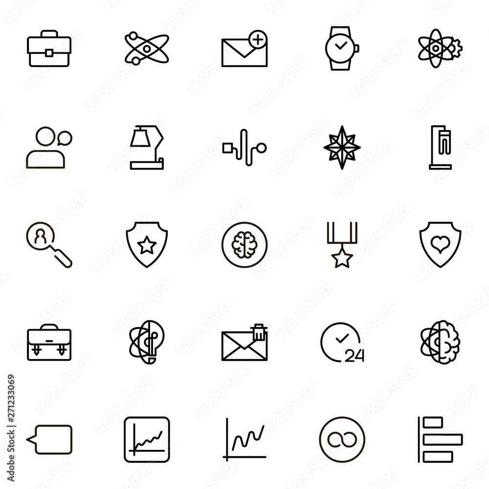 Partnership line icon set Partnership line icon set