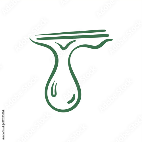 Vector hand drawn cannabis concentrate illustration on white background