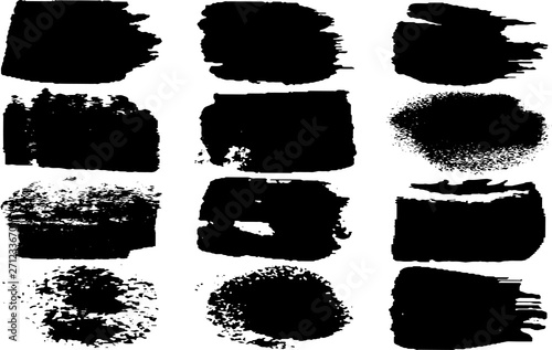 Collection of vector grunge style brushes