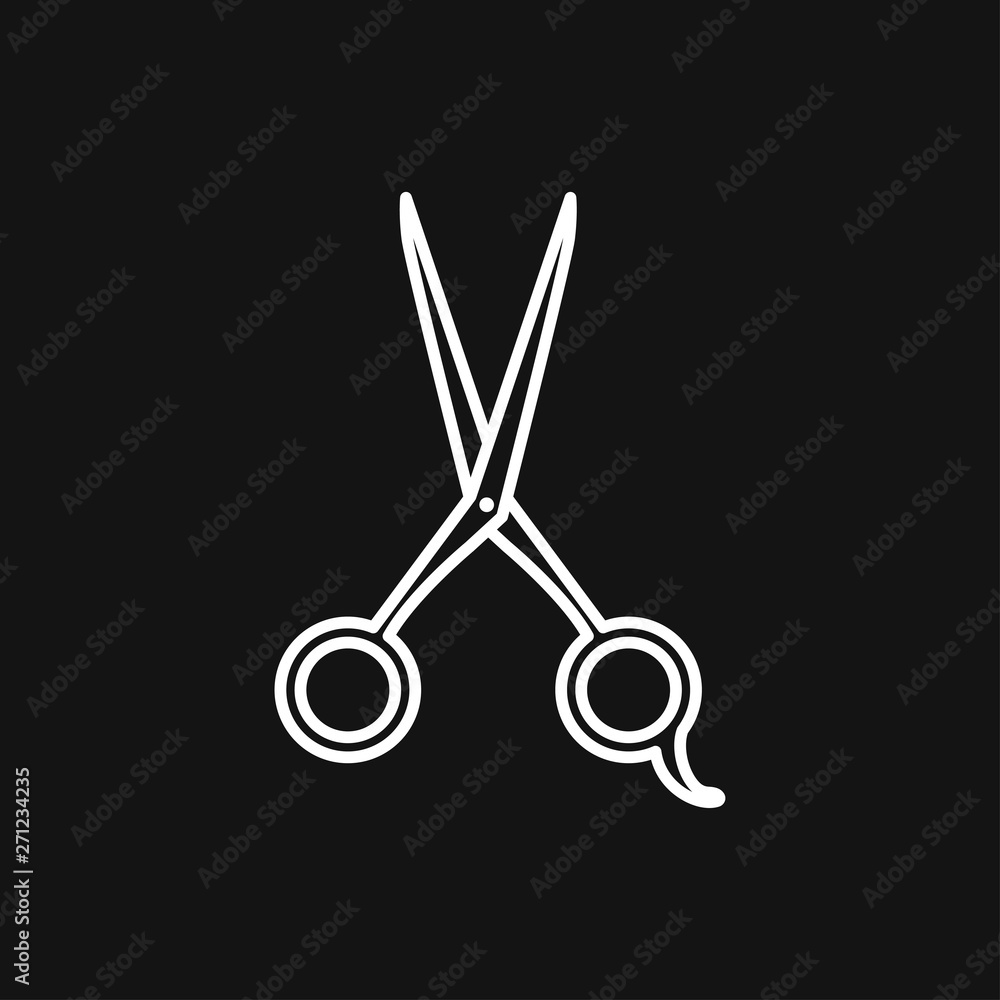 Scissors icon vector sign symbol for design Scissors icon vector sign symbol for design